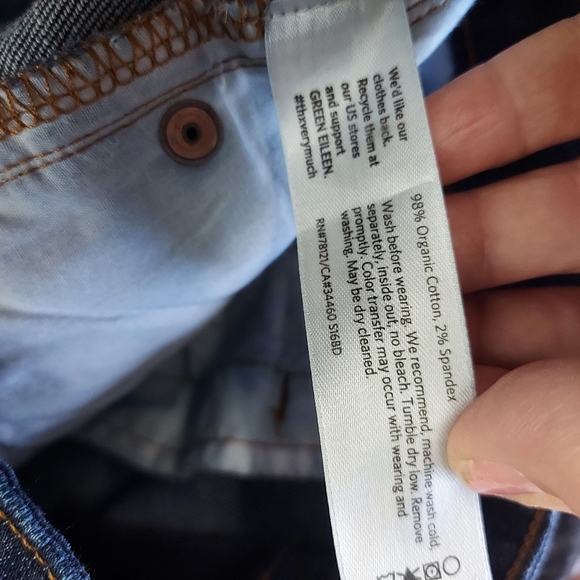 Eileen Fisher Organic Cotton Stretch Straight Ankle Jean - Picture 7 of 8